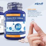 Vitamin B12 Tablets High Strength 1100mcg Methylcobalamin, 360 Vegan B12 Tablets (12 Months Supply). Helps with Tiredness and Fatigue. Vegetarian Society Approved B12 Supplement. UK Supplier