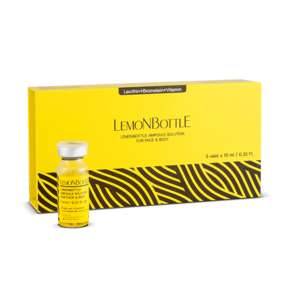 Lemon Bottle Ampoule Solution for Face & Body (5x10ml vials)