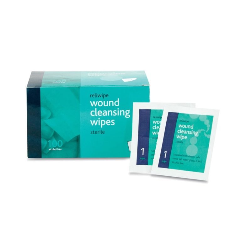 Reliwipe Moist Saline Cleansing Wipes - Pack of 100