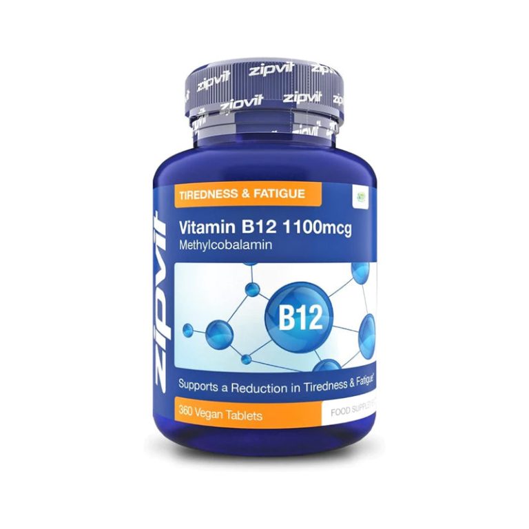 Vitamin B12 Tablets High Strength 1100mcg Methylcobalamin, 360 Vegan B12 Tablets (12 Months Supply). Helps with Tiredness and Fatigue. Vegetarian Society Approved B12 Supplement. UK Supplier